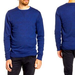 1901 men’s dark blue crew neck pullover sweater Cotton/Cashmere blend size 2XL